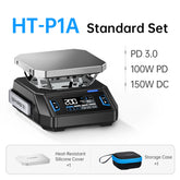 FNIRSI® HT-P1 Mini Hot Plate Dual Mode Reflow & Heating Station, 150W 100–350°C, DC/USB-C PD