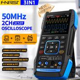 FNIRSI® 2C53T 50MHz 250MS/s Handheld 3in1 Oscilloscope Multimeter Signal Generator - FNIRSI