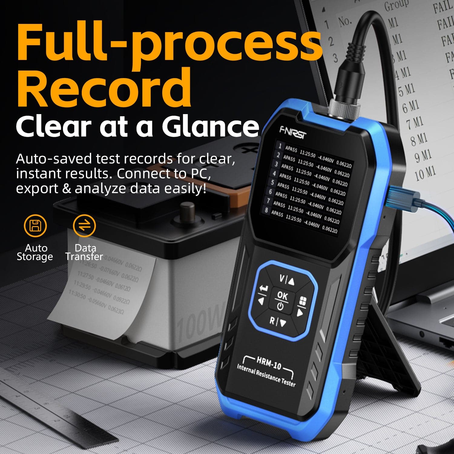 FNIRSI® HRM - 10 Battery Voltage Internal Resistance Tester - FNIRSI