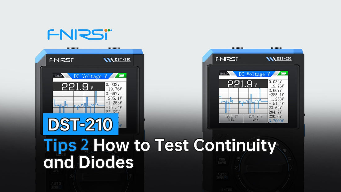 How to Test Diodes and Continuity with the DST-210's Multimeter Function
