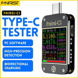 FNIRSI® C1 Tipo-C PD Trigger USB-C Voltmeter Ammeter Tester di Protocollo di Ricarica Veloce