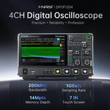 FNIRSI® DPOF1204 Analog 4CH 200MHz 1GSa/s Digital Phosphor Oscilloscope