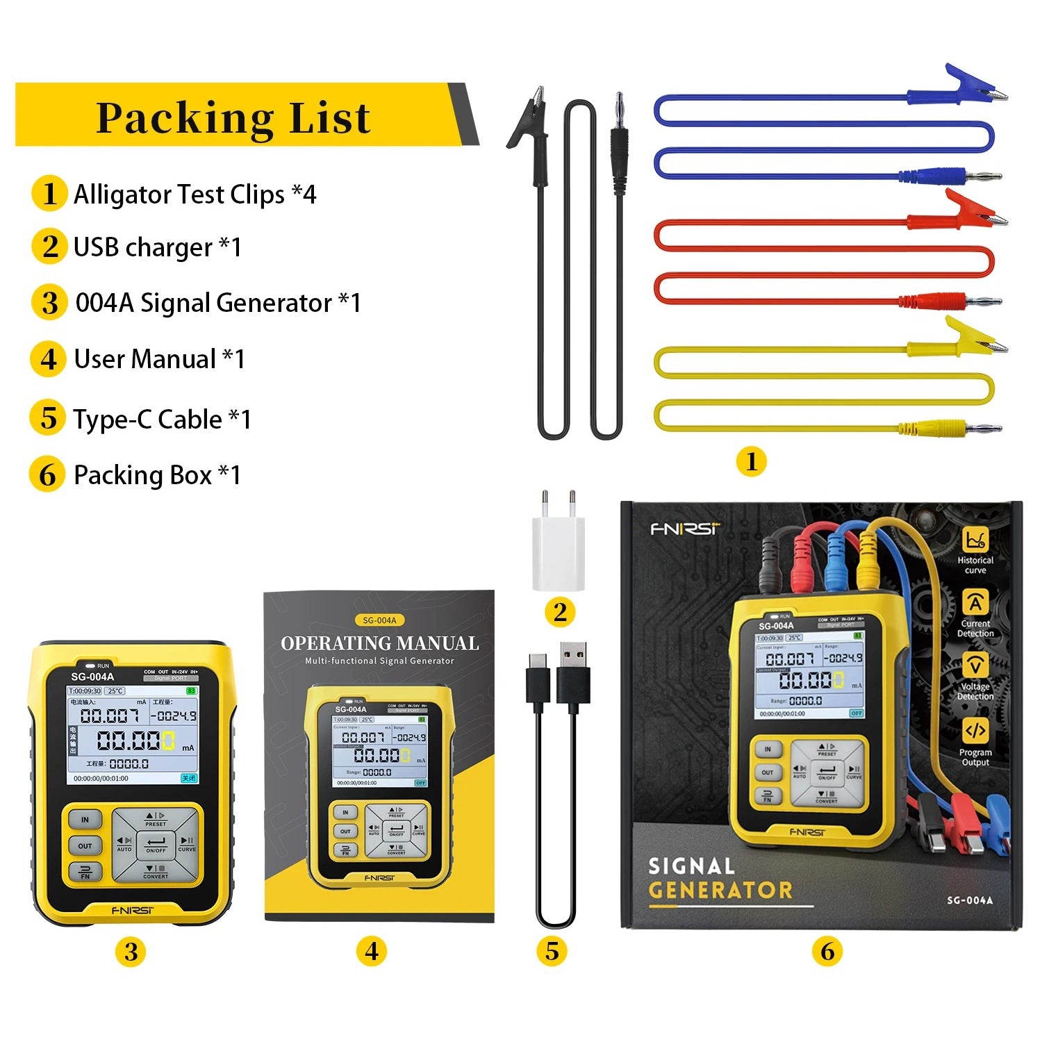 Generatore di segnali multifunzionale FNIRSI® SG-004A