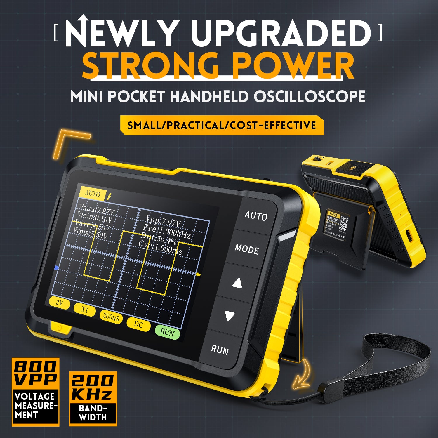 FNIRSI® DSO-152 200KHz 2.5MS/s Mini Pocket Handheld Digital DSO Oszilloskop