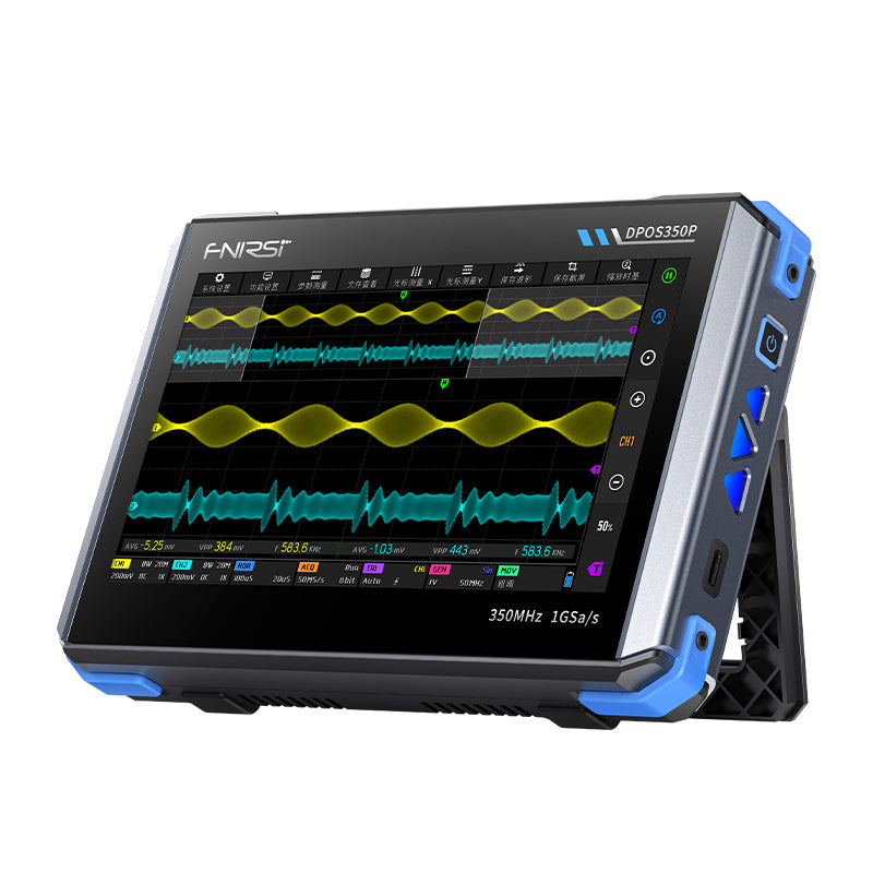 FNIRSI®DPOS350P4-IN-1350MHz1GSPSTabletOscilloscopeSignalGeneratorSpectrumAnalyzerFrequencyResponseAnalyzer