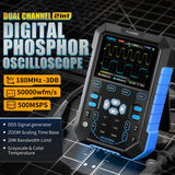 FNIRSI® DPOX180H 2-IN-1 Dual-Channel 180MHz 500MS/s Digitaler Phosphor-Oszilloskop-Signalgenerator