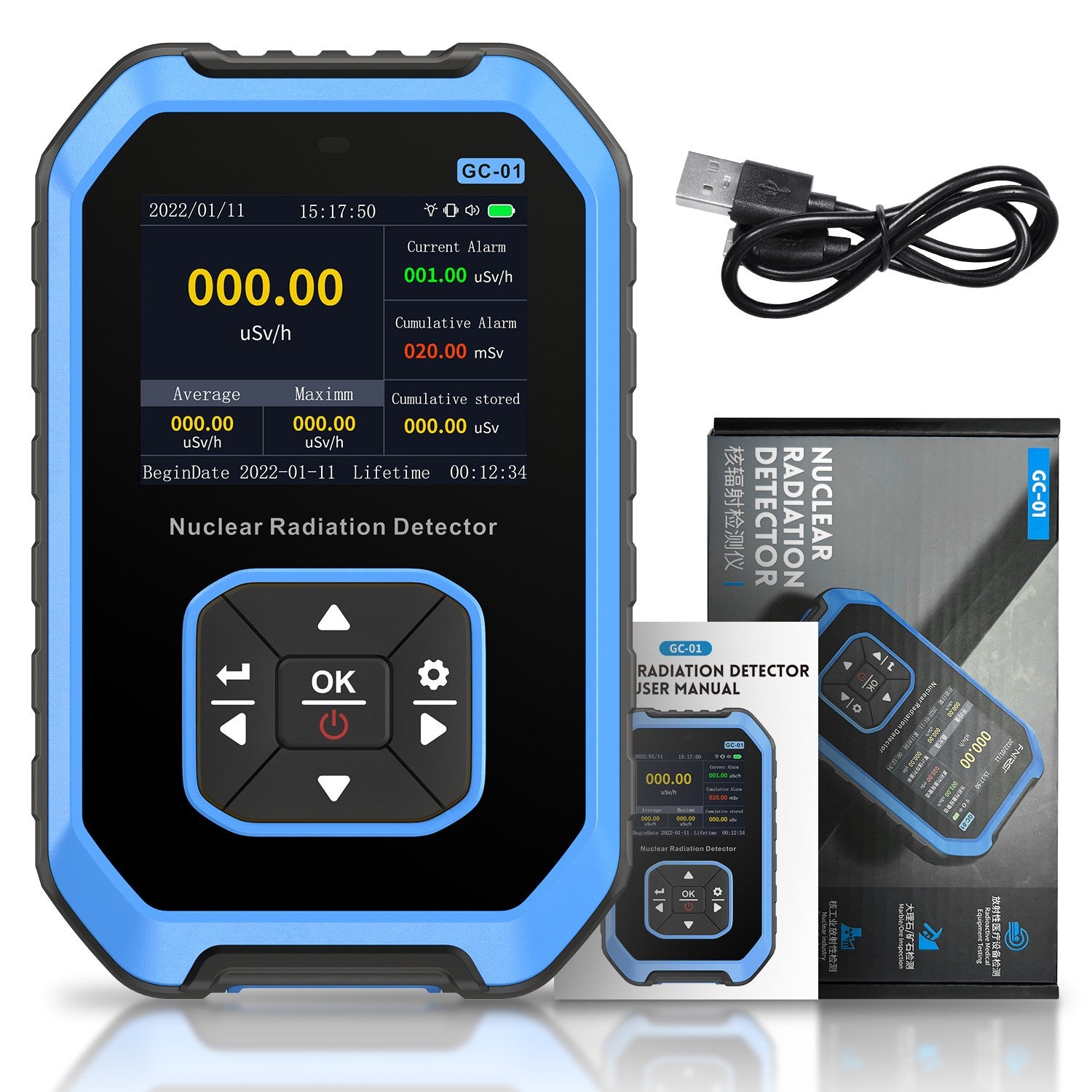 Rivelatore di radiazioni nucleari FNIRSI® GC-01