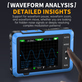 FNIRSI® DSO-510 Oscilloscope numérique portable mini 10MHz 48MS/s Générateur de signaux