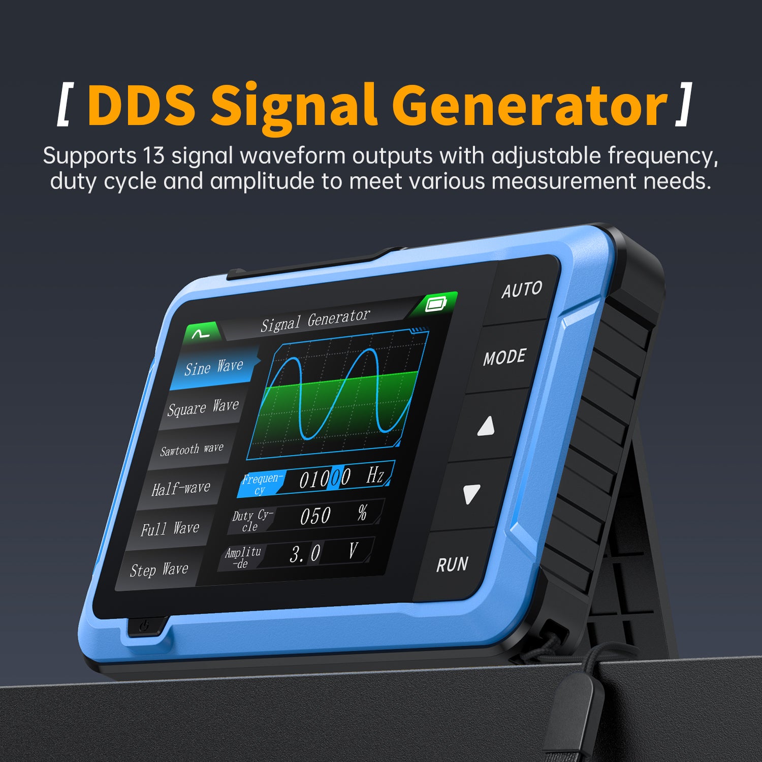 FNIRSI® DSO-510 Oscilloscope numérique portable mini 10MHz 48MS/s Générateur de signaux