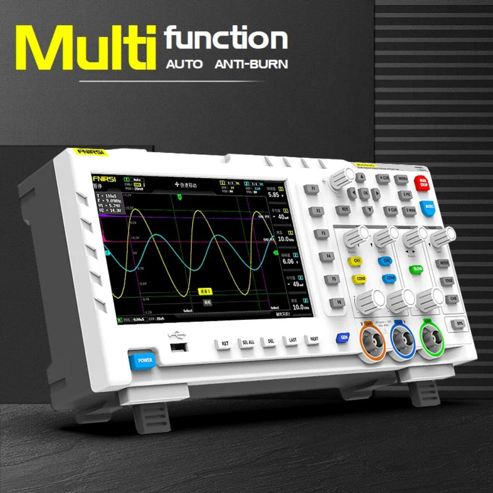 FNIRSI® 1014D 2-IN-1 Dual-Channel 100MHz 1GS/s Digitaloszilloskop Signalgenerator
