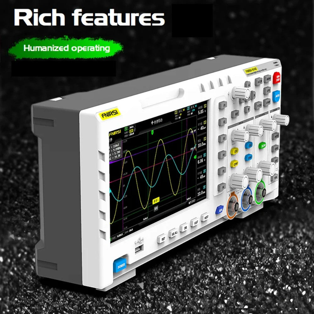 FNIRSI® 1014D 2-IN-1 Dual-Channel 100MHz 1GS/s Digitaloszilloskop Signalgenerator