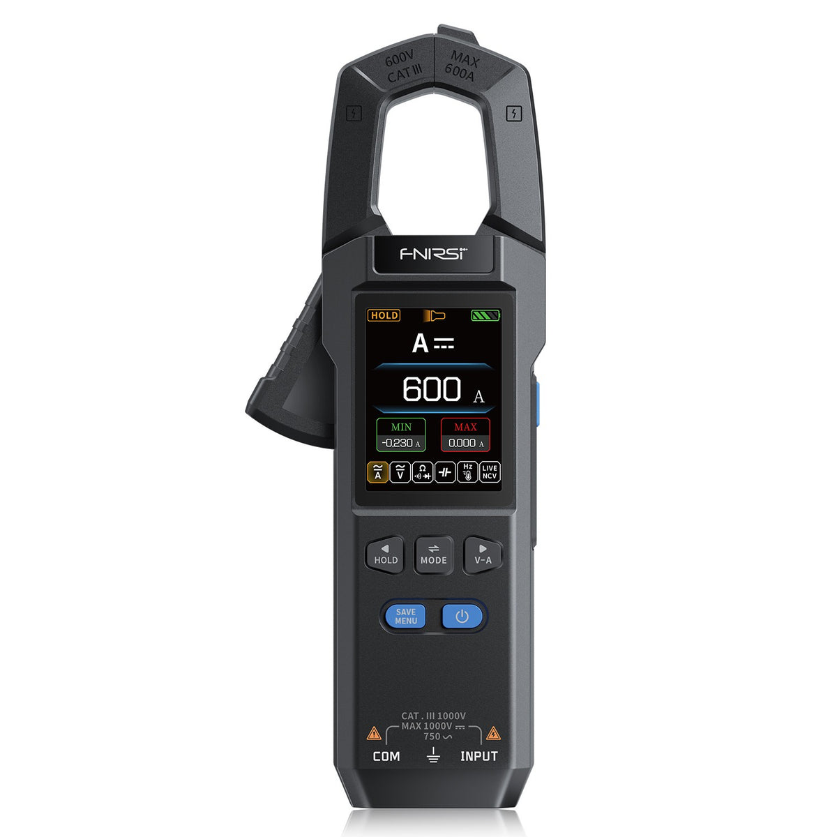 FNIRSI® DMC-100 Medidor de Pinza de Corriente y Voltaje DC AC Multímetro Digital