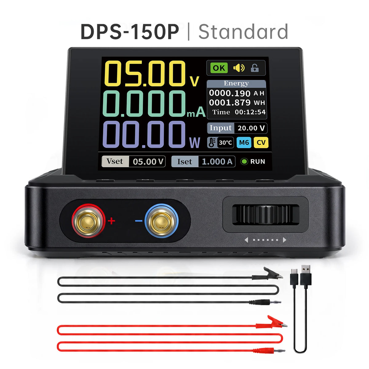 FNIRSI® DPS-150P 150W alimentation CC portable, PD3.1, lecture du courant en microampères