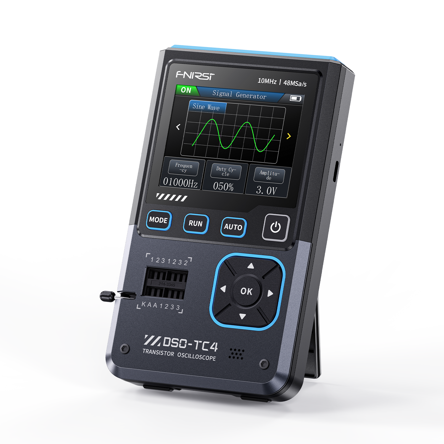 Transister Tester FNIRSI® DSO-TC4 3-IN-1 10MHz 48MSa/s Digital Oscilloscope Transistor T