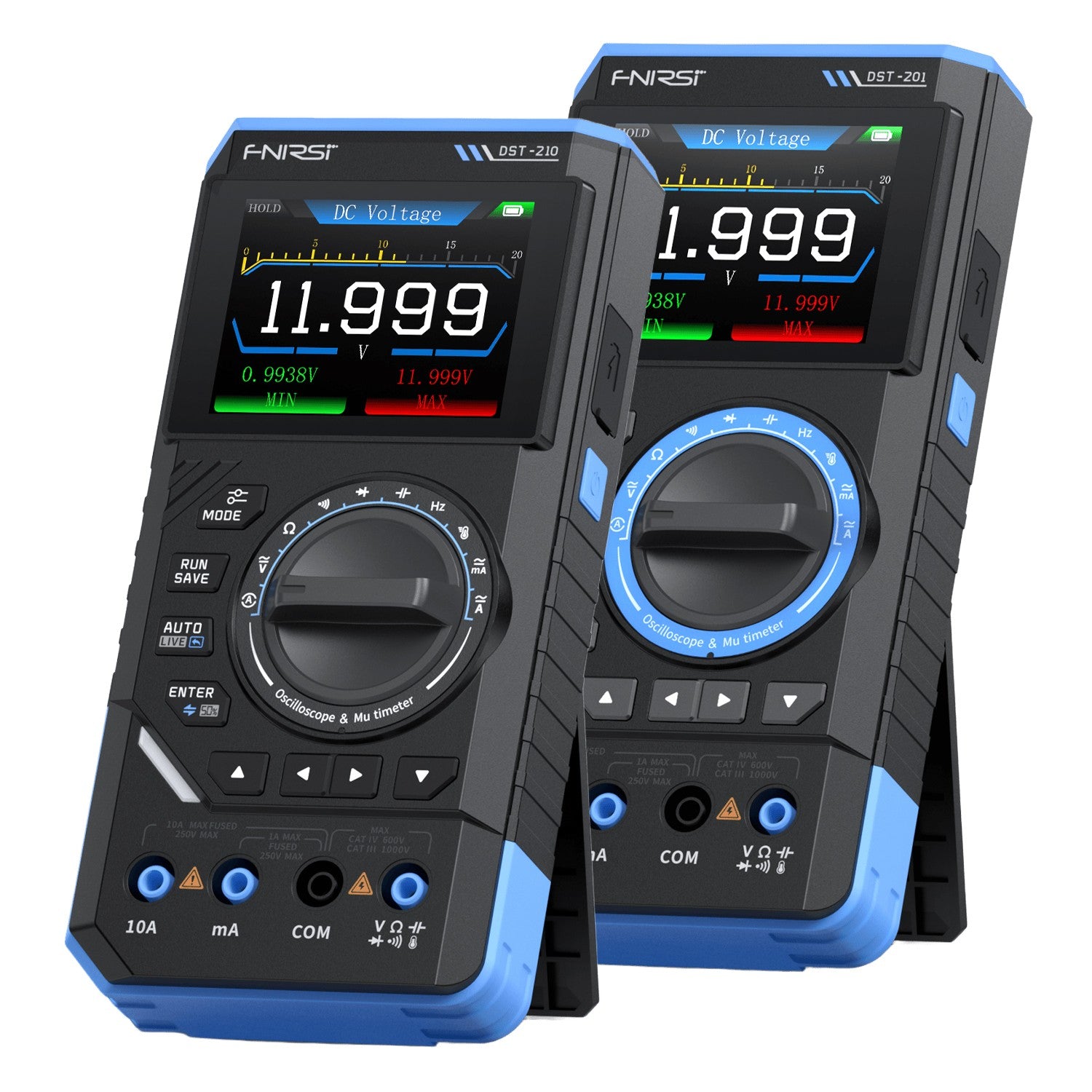 FNIRSI® DST-210 / DST-201 Handheld 3-IN-1 Multimeter Oszilloskop Signalgenerator
