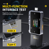 FNIRSI® FNAC-28 2-IN-1 Typ-C USB Tester Digitalvoltmeter Amperemeter Powerbank Ladegerät Messgerät
