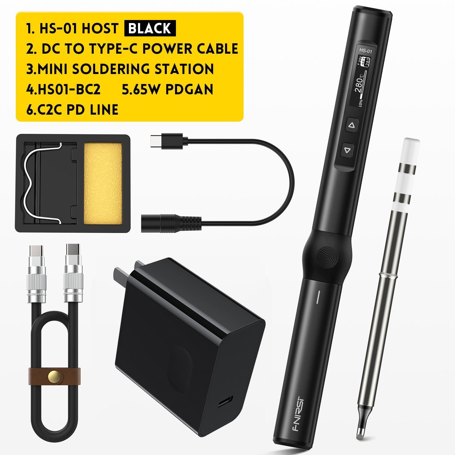 FNIRSI® HS-01 Intelligenter Lötkolben