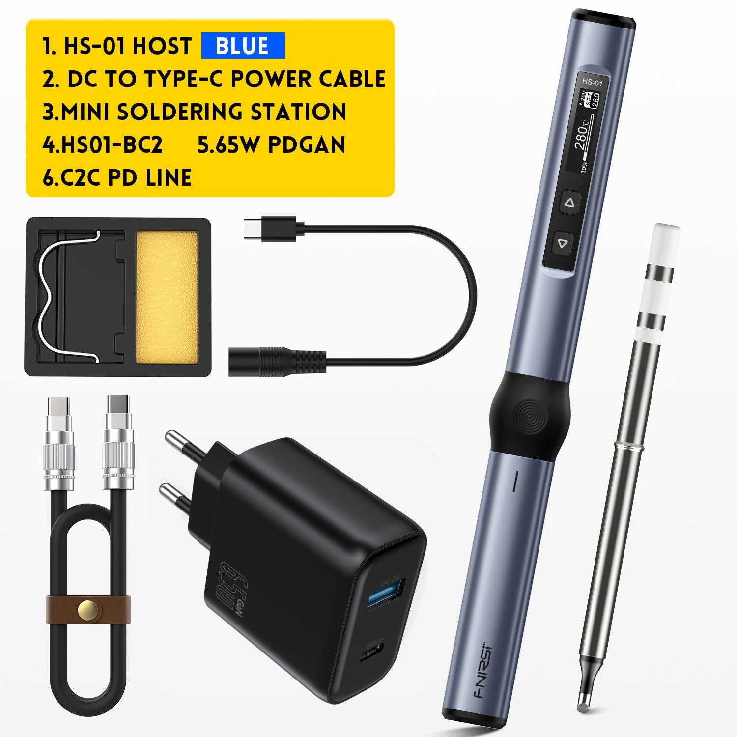 FNIRSI® HS-01 Intelligenter Lötkolben