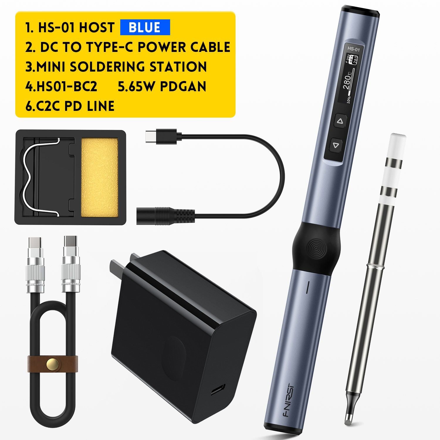 FNIRSI® HS-01 Intelligenter Lötkolben