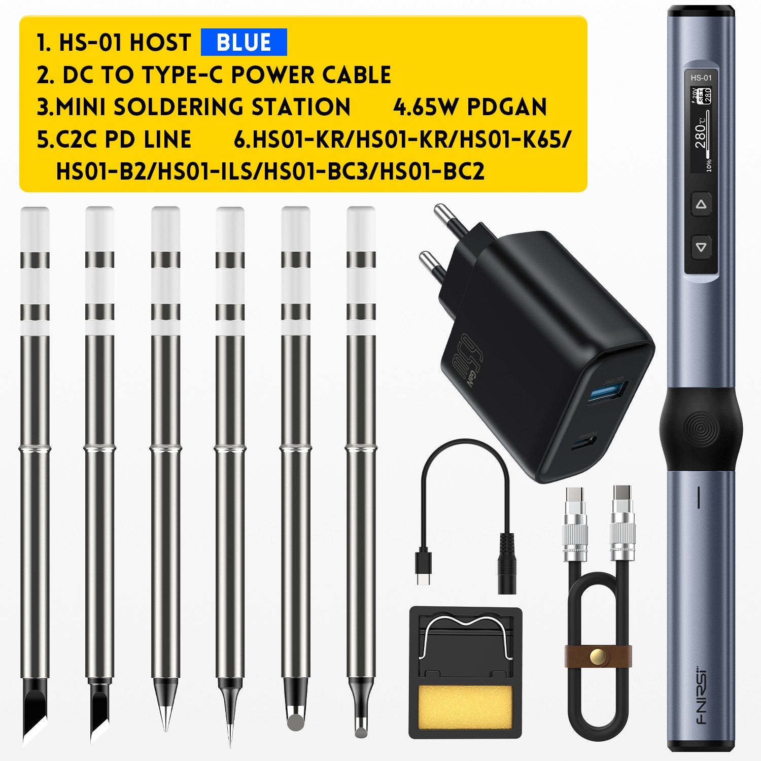 FNIRSI® HS-01 Intelligenter Lötkolben