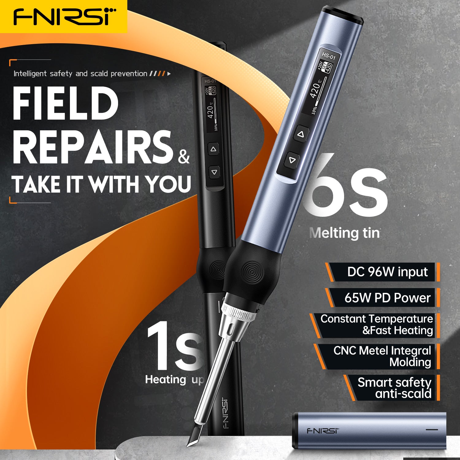 FNIRSI® HS-01 Intelligenter Lötkolben