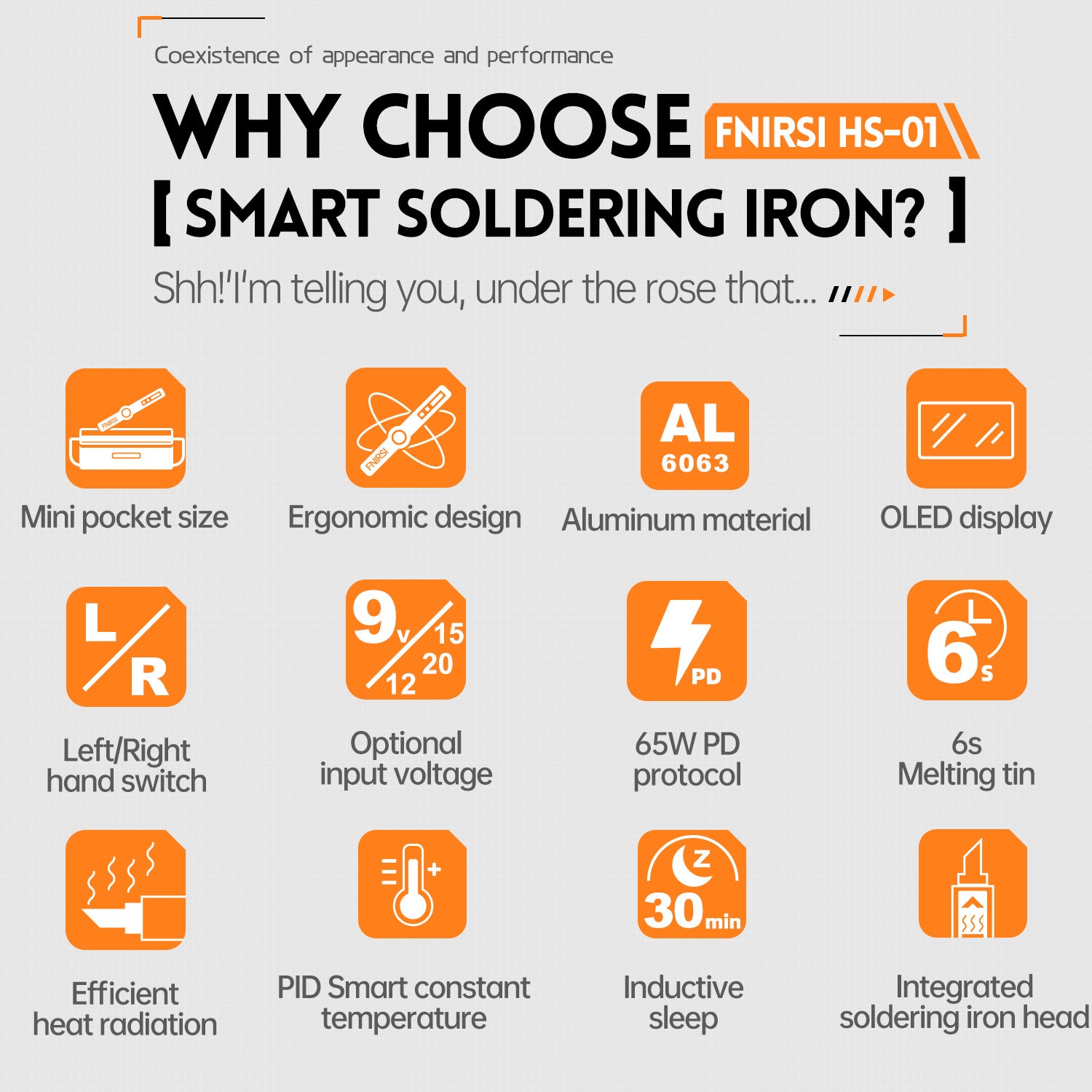 FNIRSI® HS-01 Intelligenter Lötkolben