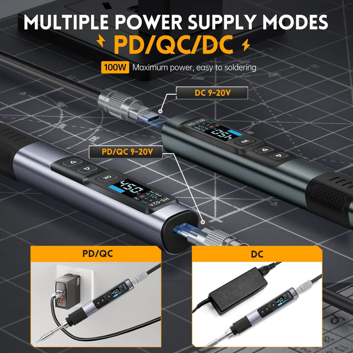 FNIRSI HS-02 Intelligent Soldering Iron P1
