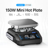 FNIRSI® HT-P1 Mini Hot Plate Dual Mode Reflow & Heating Station, 150W 100–350°C, DC/USB-C PD