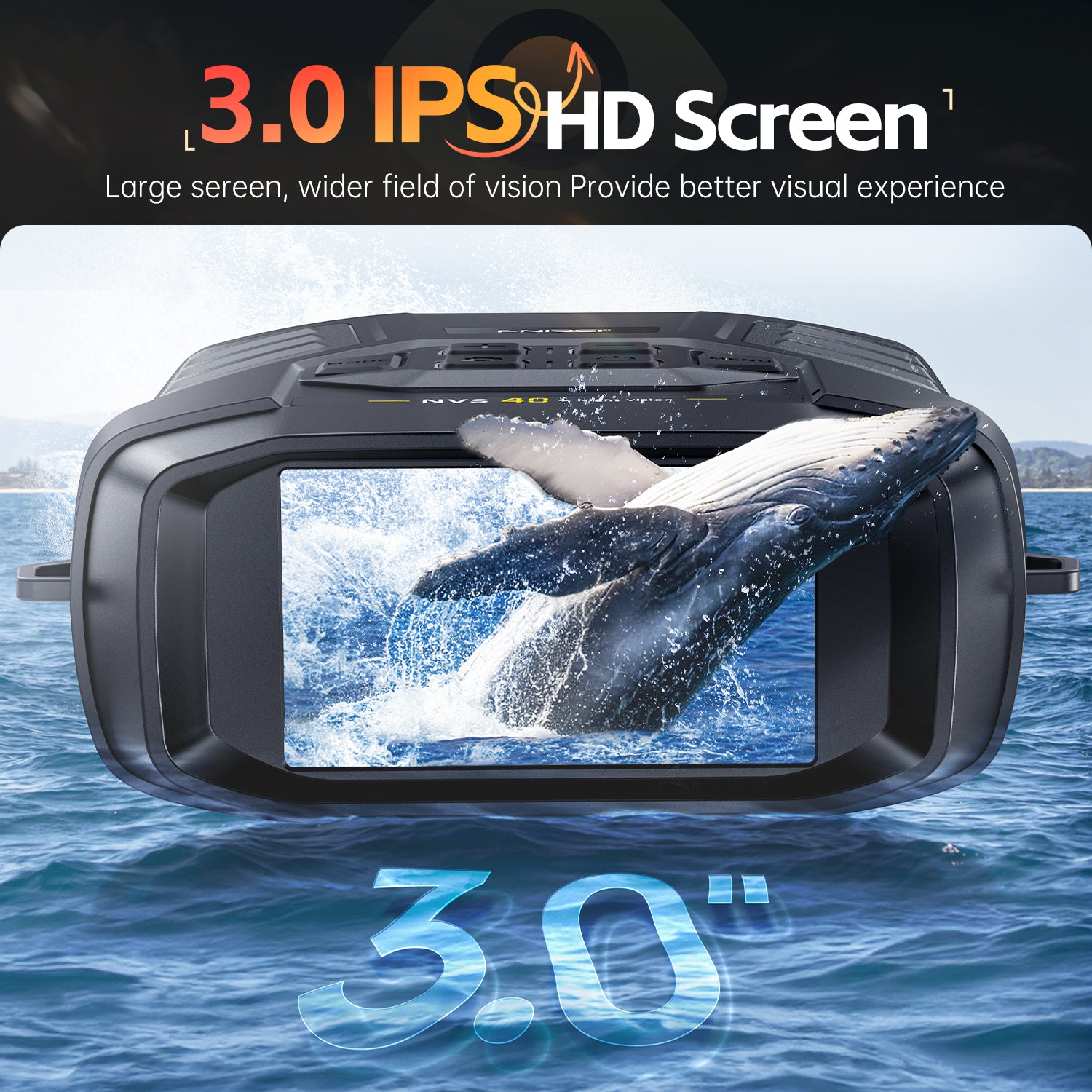 FNIRSI® NVS-40 4K HD Binocolo per Visione Notturna Infrarossa 6x Zoom Digitale