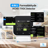 FNIRSI® SFD-02 4-IN-1 Indoor Air Quality Monitor Touchscreen Formaldehyde Detector HCHO TVOC Temperature Tester