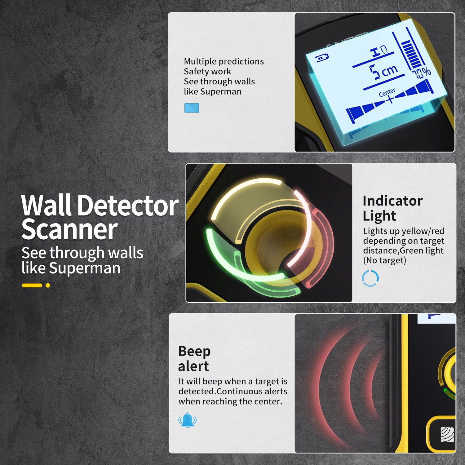 FNIRSI® WD-01 Wall Detector Scanner