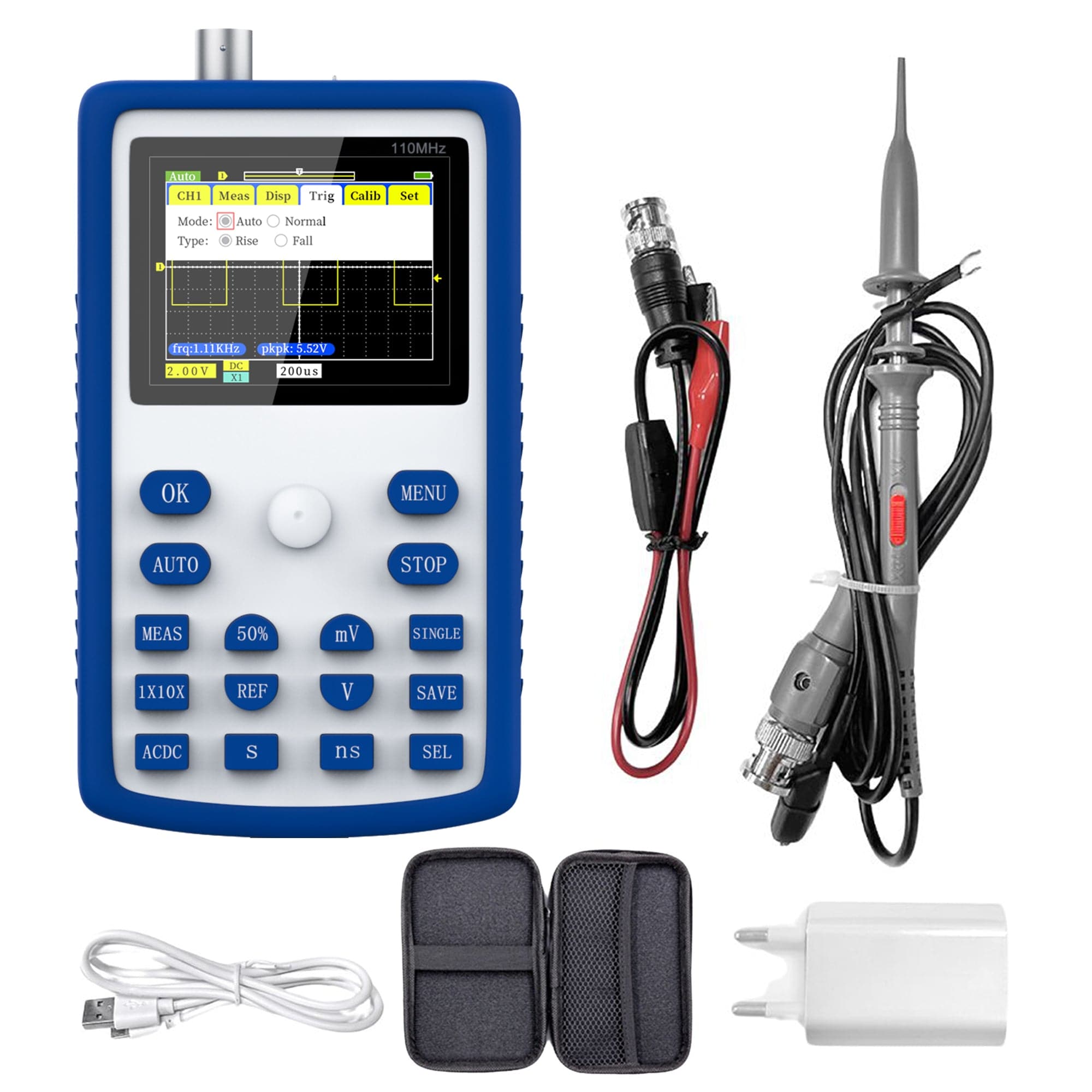 FNIRSI® 1C15 110MHz 500MS/s Handheld Mini Digital Oscilloscope - FNIRSI