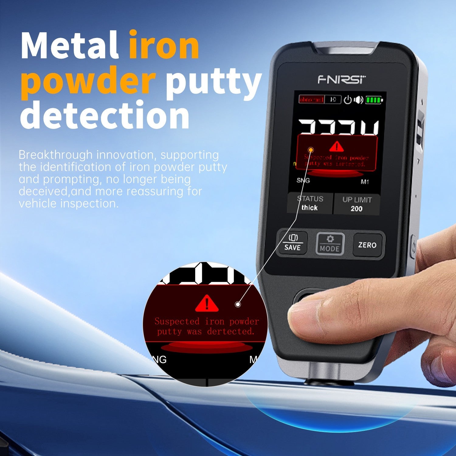 FNIRSI® CTG - 20 Car Paint Coating Thickness Gauge - FNIRSI