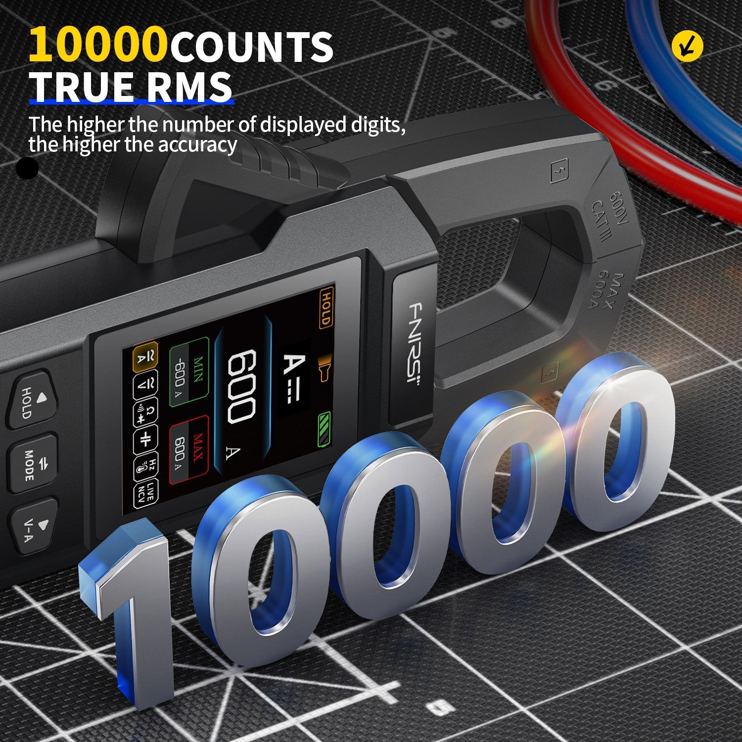 FNIRSI® DMC - 100 DC AC Current Voltage Clamp Meter Digital Multimeter - FNIRSI