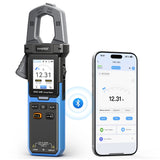 FNIRSI® DMC-600 / DMC-600A Digital Inrush Clamp Meter, AC/DC 600A, Bluetooth (DMC-600 Only), 2.0" TFT Color Display