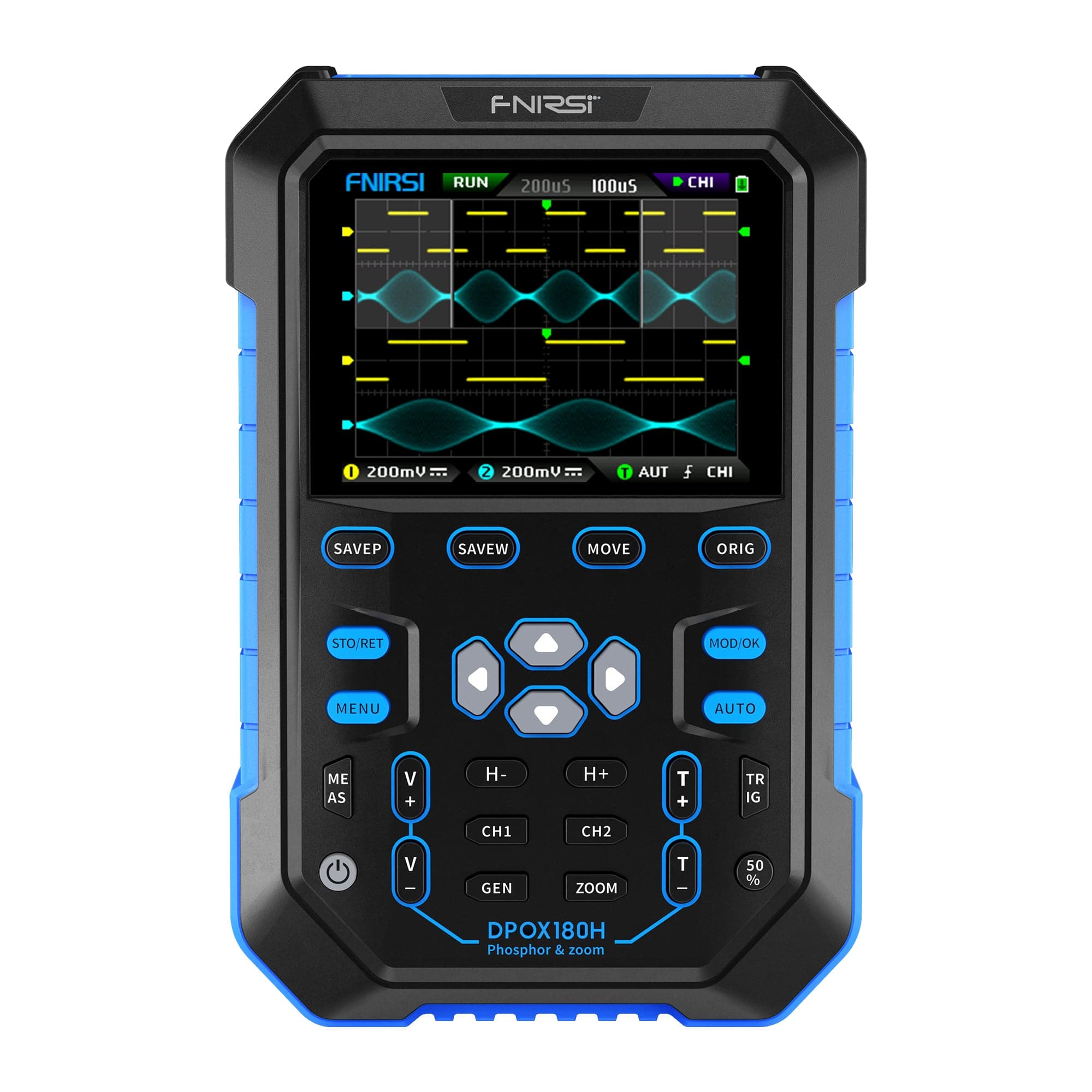 FNIRSI® DPOX180H 2 - IN - 1 Dual Channel 180MHz 500MS/s Digial Phosphor Oscilloscope Signal Generator - FNIRSI