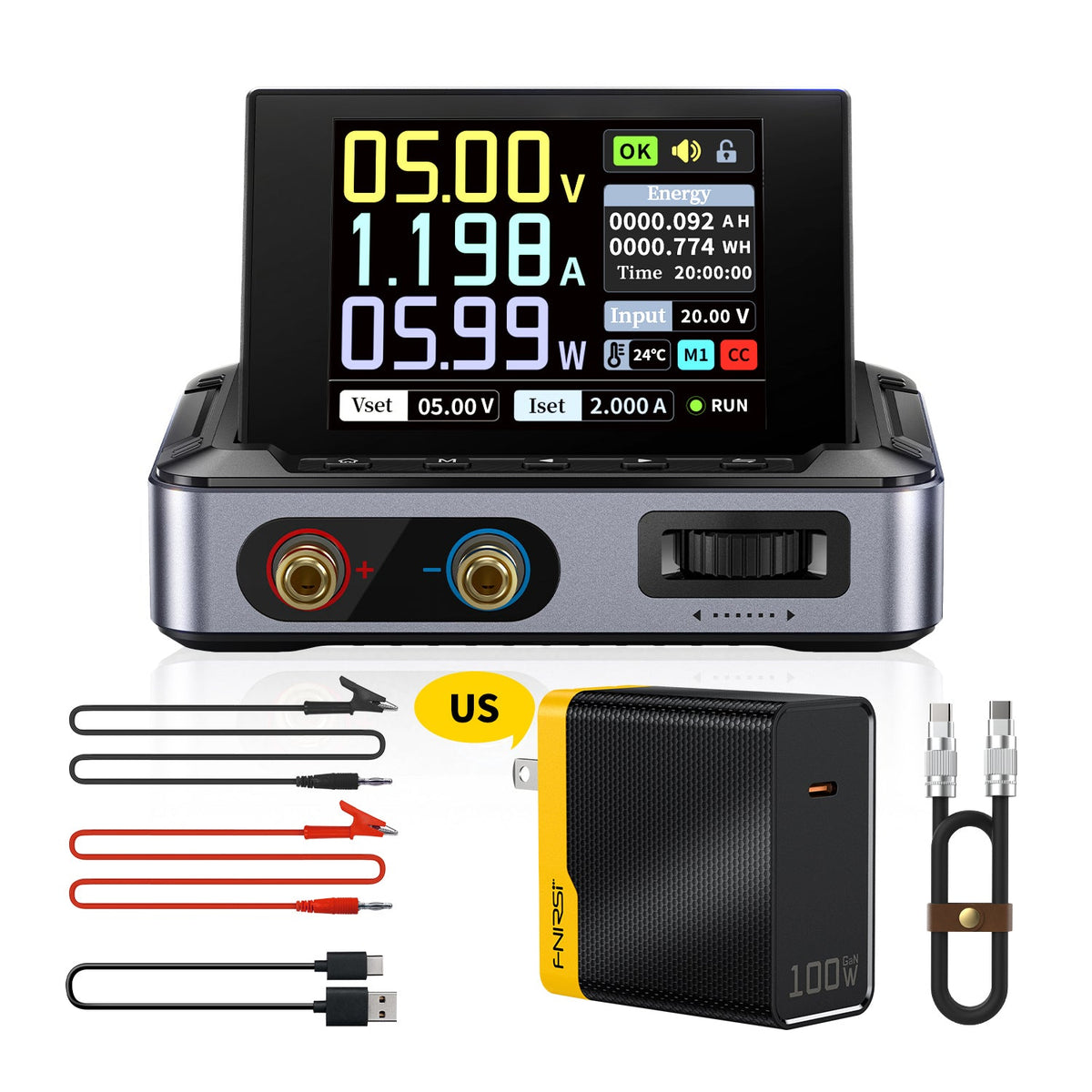 FNIRSI® DPS - 150 Mini DC Adjustable CNC Programmable Regulated Switching Power Supply - FNIRSI
