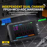 FNIRSI® DS215H 2 - IN - 1 50MHz 250MS/s Dual Channel Digital Oscilloscope DDS Function Singal Generator - FNIRSI