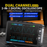 FNIRSI® DS215H 2 - IN - 1 50MHz 250MS/s Dual Channel Digital Oscilloscope DDS Function Singal Generator - FNIRSI