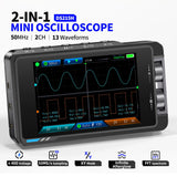 FNIRSI® DS215H 2 - IN - 1 50MHz 250MS/s Dual Channel Digital Oscilloscope DDS Function Singal Generator - FNIRSI