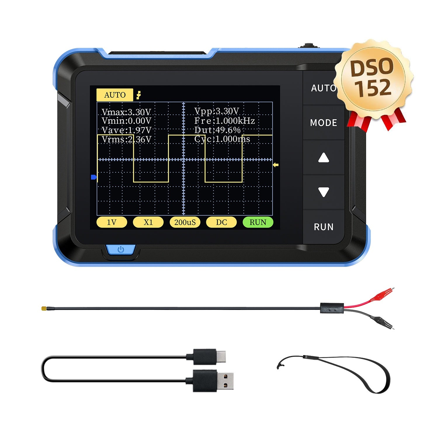 thumbnail image 2 of FNIRSI DSO-152: 2.8" Mini Pocket Digital Oscilloscope – Handheld & Portable 2 of 4