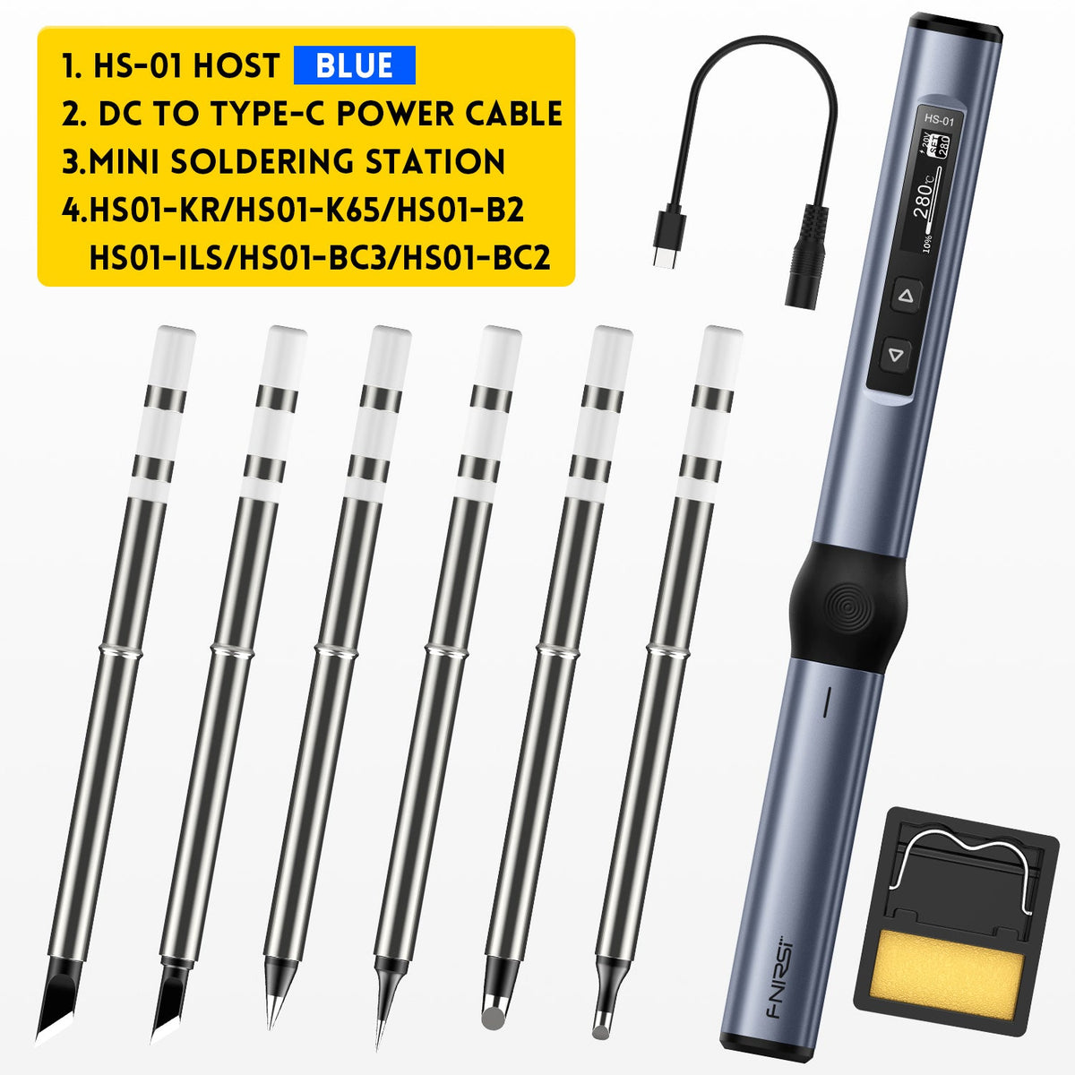 FNIRSI® HS - 01 Intelligent Soldering Iron - FNIRSI