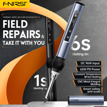 FNIRSI HS-01 Smart Electric Soldering Iron PD 65W Adjustable FNIRSI HS-01 Smart Electric Soldering Iron PD 65W Adjustable