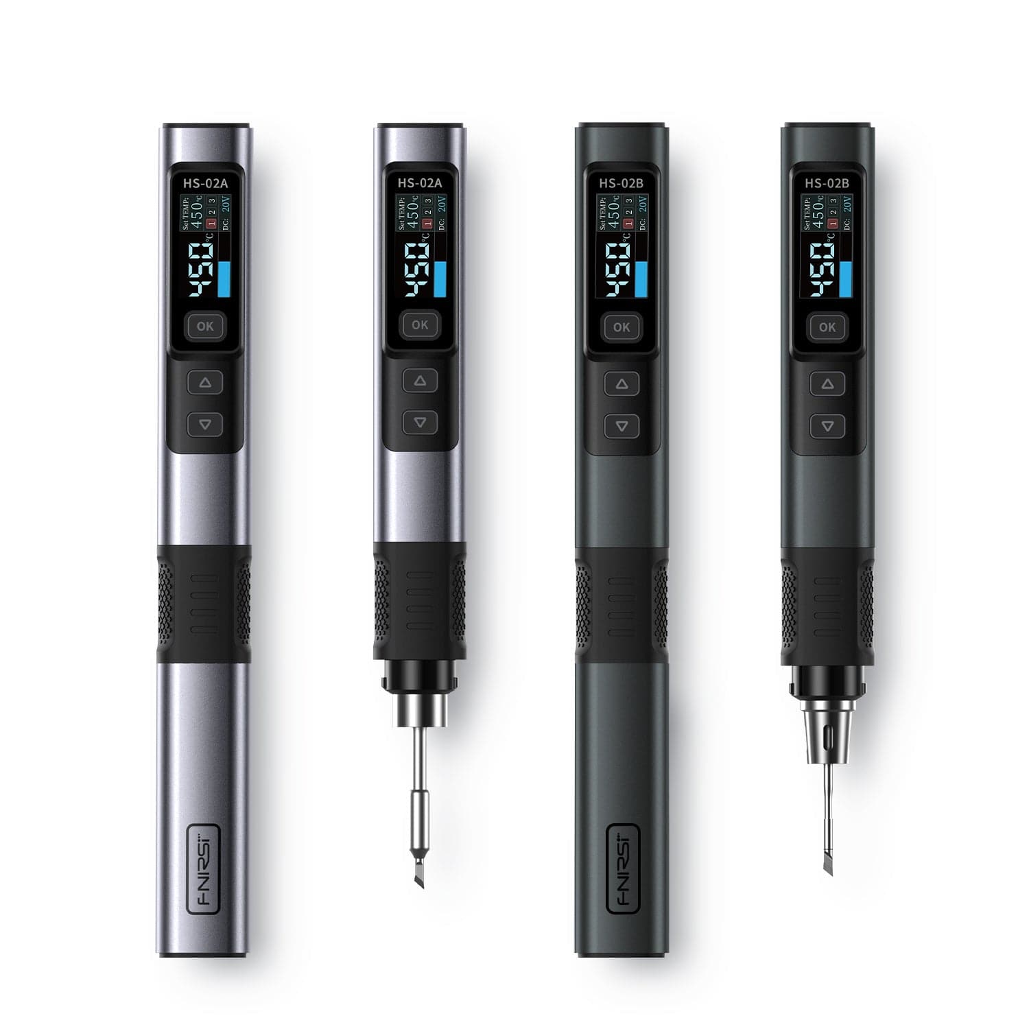FNIRSI® HS - 02 Intelligent Soldering Iron with Portable Soldering Toolbox - FNIRSI