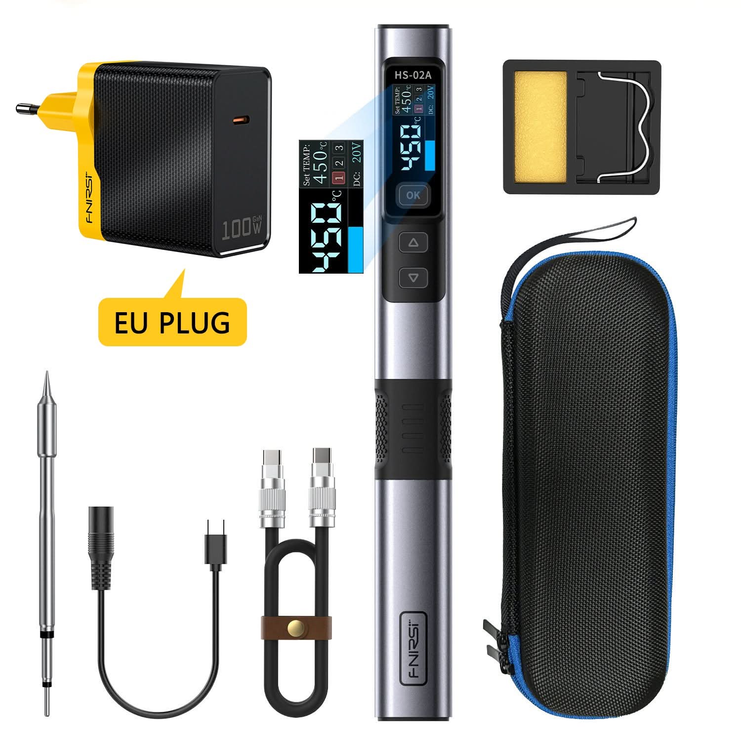 FNIRSI® HS - 02 Intelligent Soldering Iron - FNIRSI