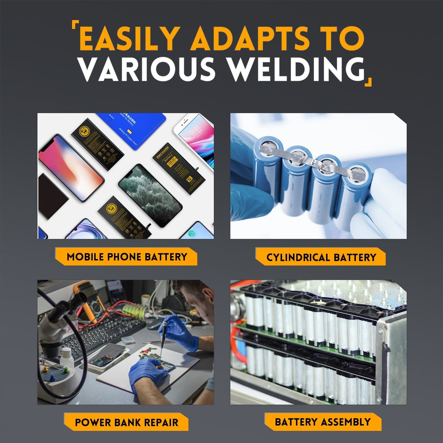 FNIRSI® SWM - 10 Portable Intelligent Color Screen Spot Welding Machine - FNIRSI
