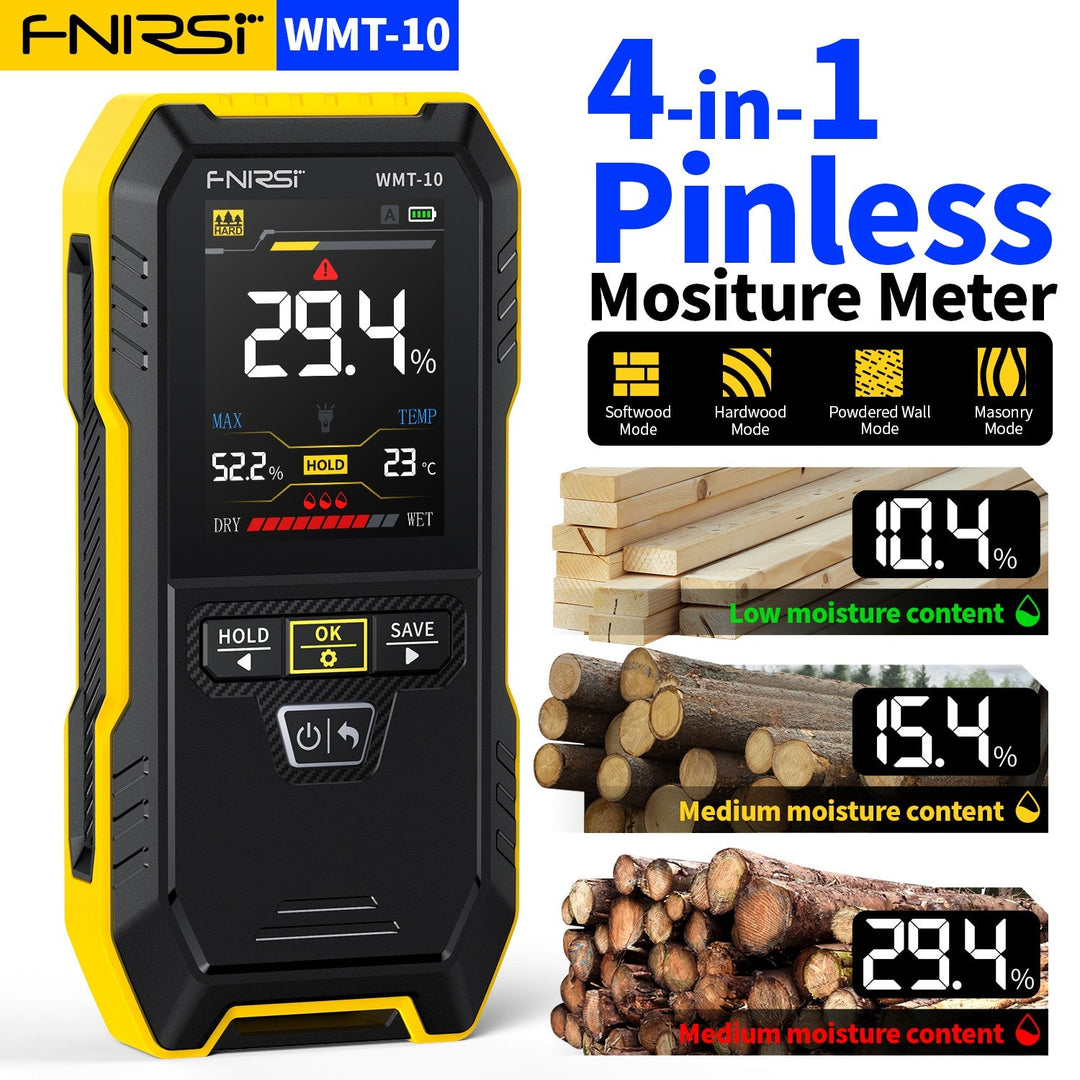 For Wood Professional Portable Digital LCD Wood Timber Damp Detector ...