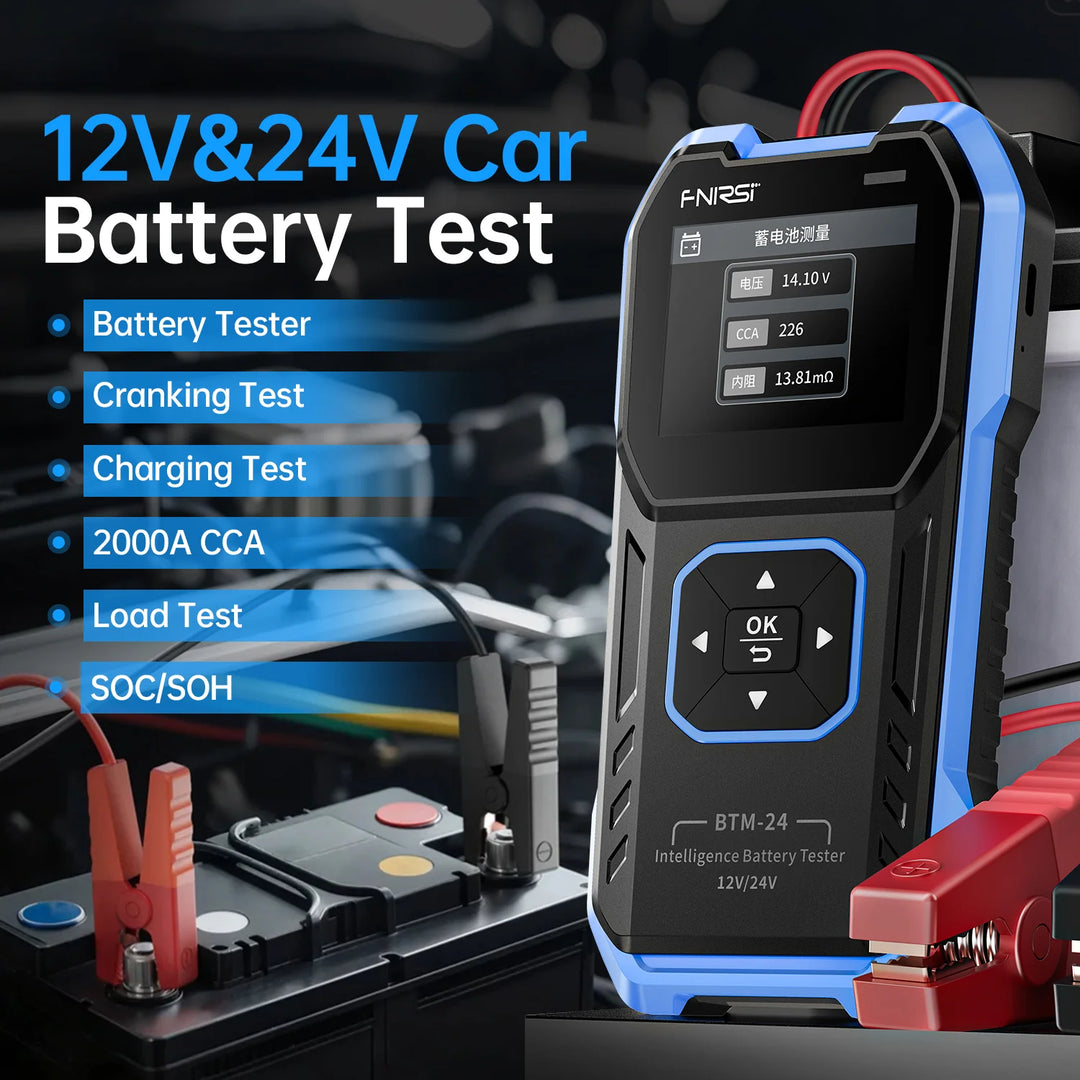 2 in 1 car Truck Bus Volteter &ap; Theroeter Display, 12v 24v Battery