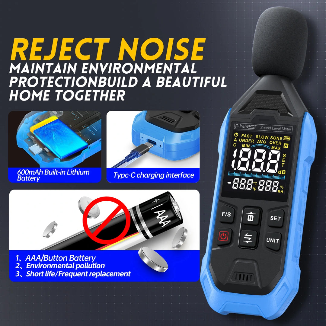 FNIRSI FDM01 High-precision Digital Noise Decibel Meter