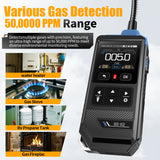 FNIRSI® GD-02 Portable Combustible Gas Detector Color Screen Methane Propane Isobutane Monitor